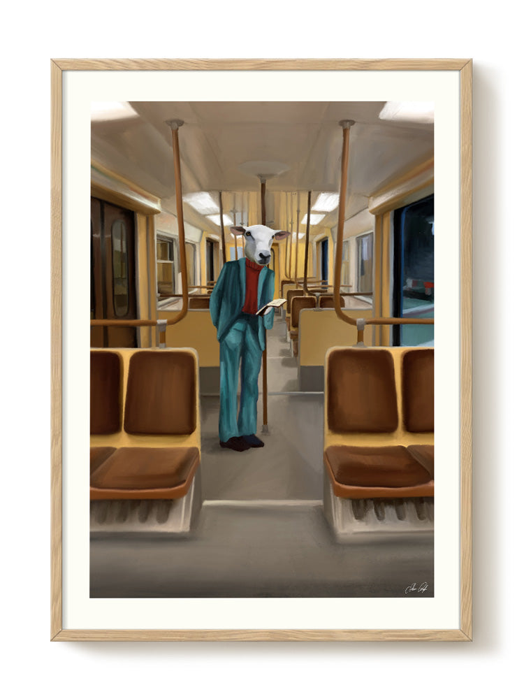 abstract animal portrait Poster