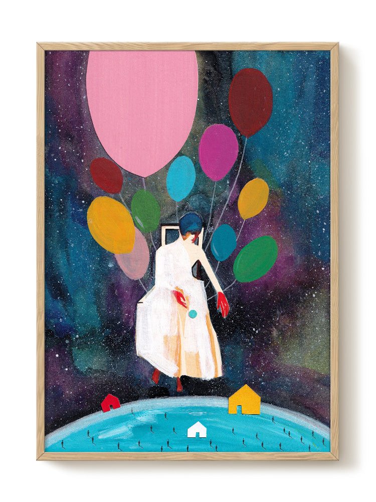 abstract portrait portrait pastel Poster