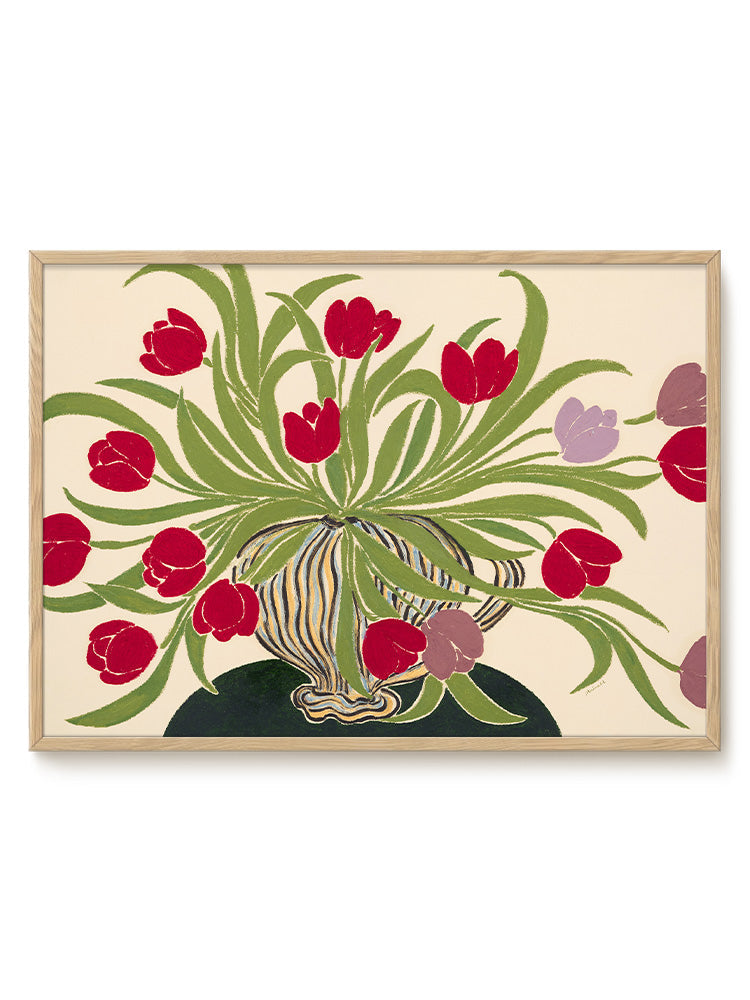 abstract landscape horizontal pastel Poster