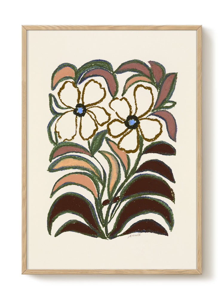 abstract portrait portrait pastel Poster