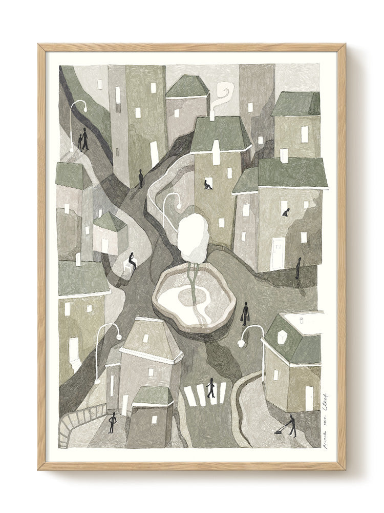 Anouk - tiny lives – modern wall art print, Falcozi Studio
