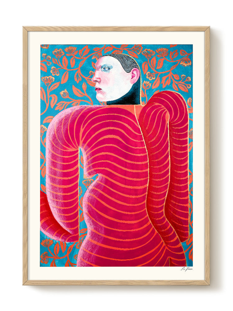abstract portrait portrait Poster