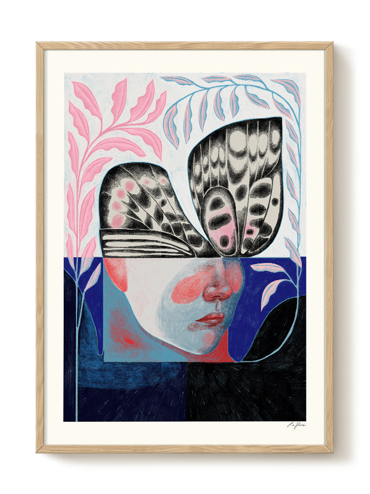 abstract portrait portrait Poster