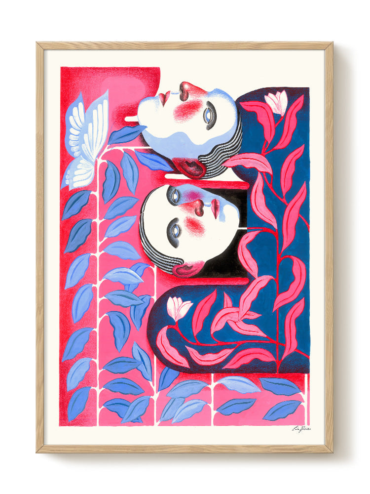 abstract portrait portrait Poster