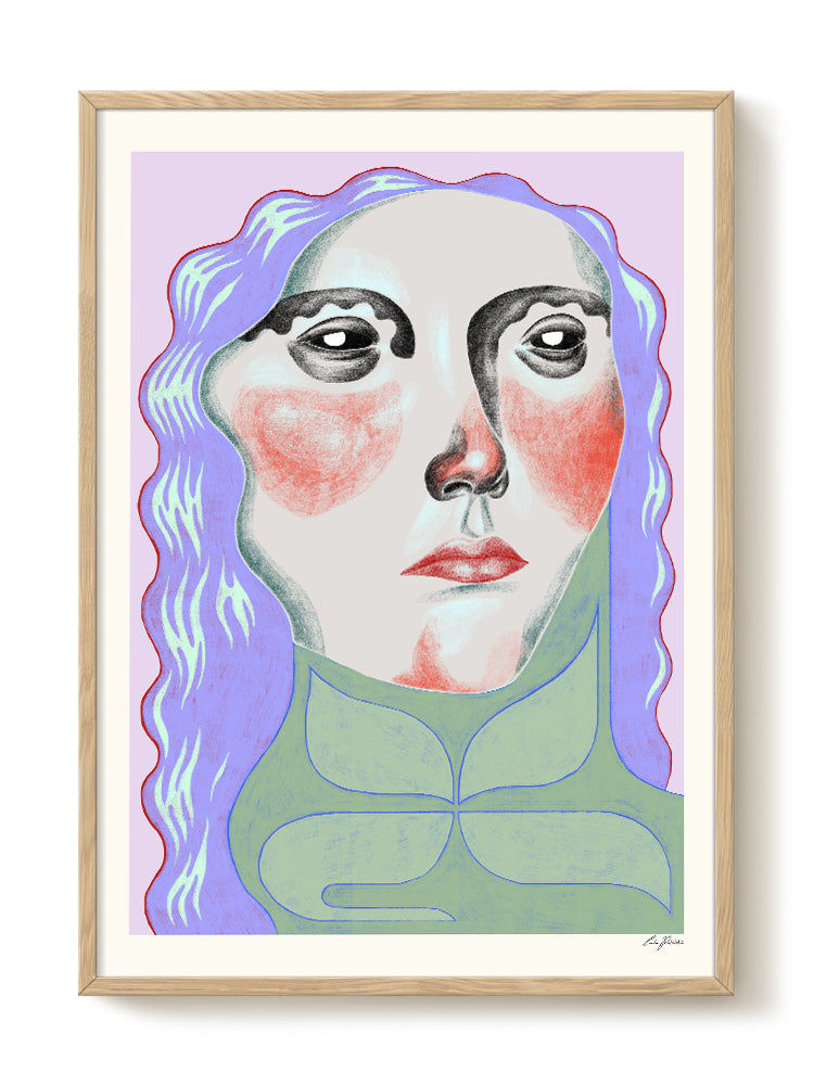 abstract portrait portrait Poster