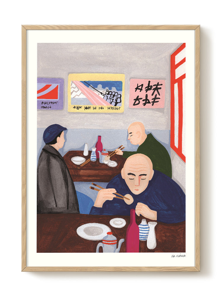 abstract portrait portrait pastel Poster