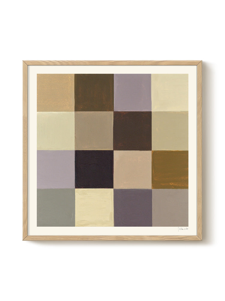 Julita Elbe - Checkered – modern wall art print, Falcozi Studio