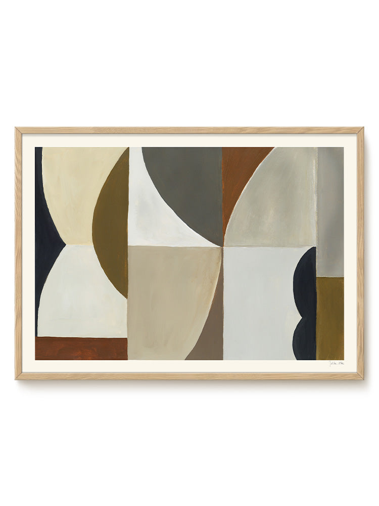 abstract landscape horizontal neutral Poster
