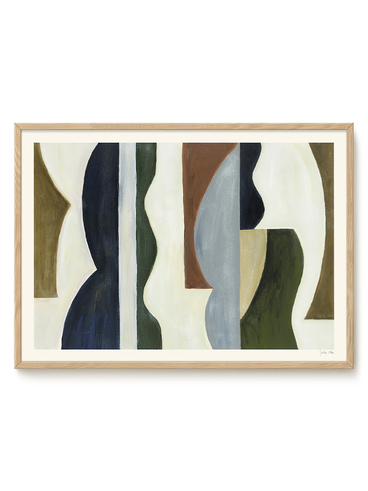 abstract landscape horizontal neutral Poster