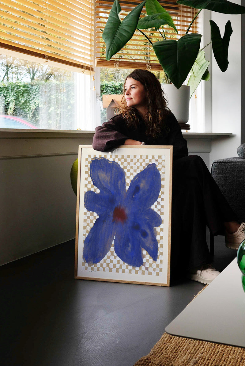 Liat Greenberg - Flowers and Checks II