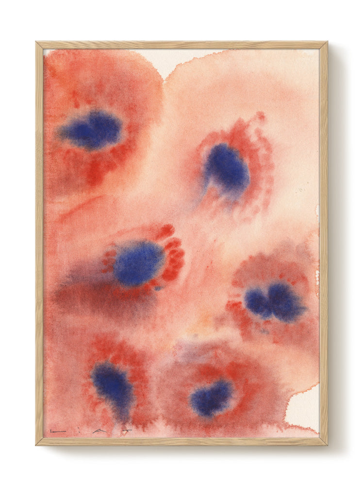 Liat Greenberg - Red Flowers – modern wall art print, Falcozi Studio