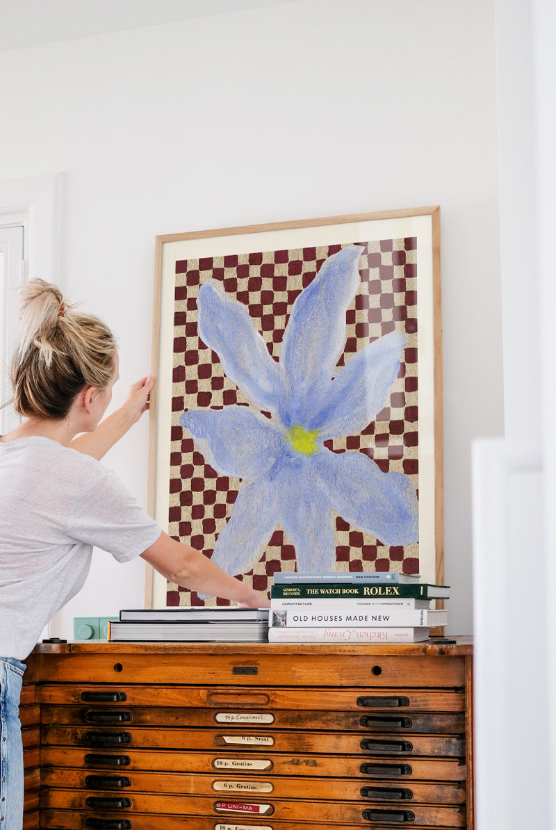 Liat Greenberg - Flowers and Checks I