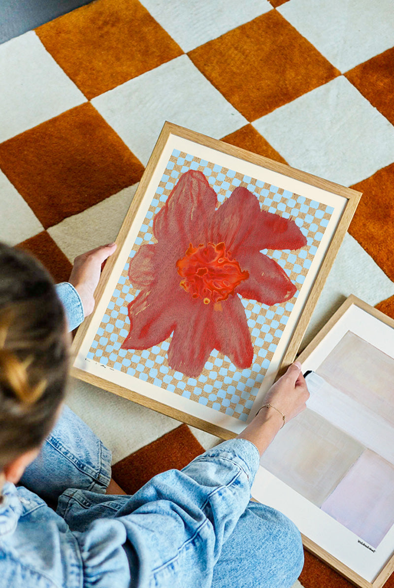 Liat Greenberg - Flowers and Checks III