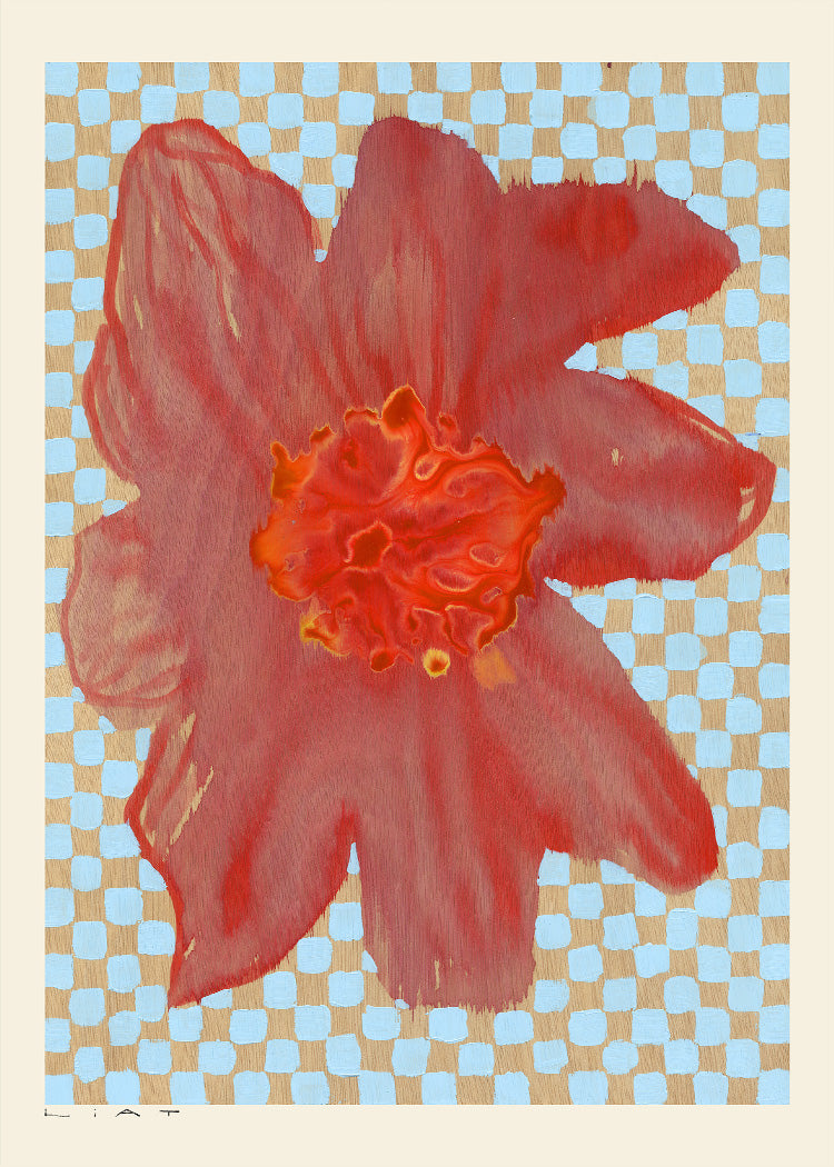 Liat Greenberg - Flowers and Checks III