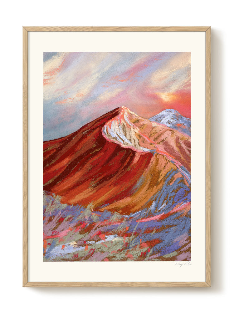 abstract portrait portrait pastel Poster