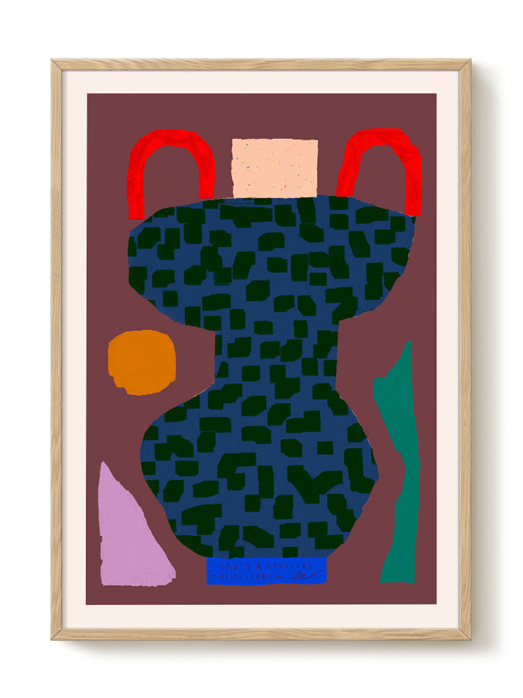 Matías Larraín - Vases & Couleurs V – modern wall art print, Falcozi Studio
