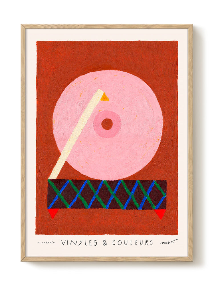 Matías Larraín - Vinyles & Couleurs V – modern wall art print, Falcozi Studio
