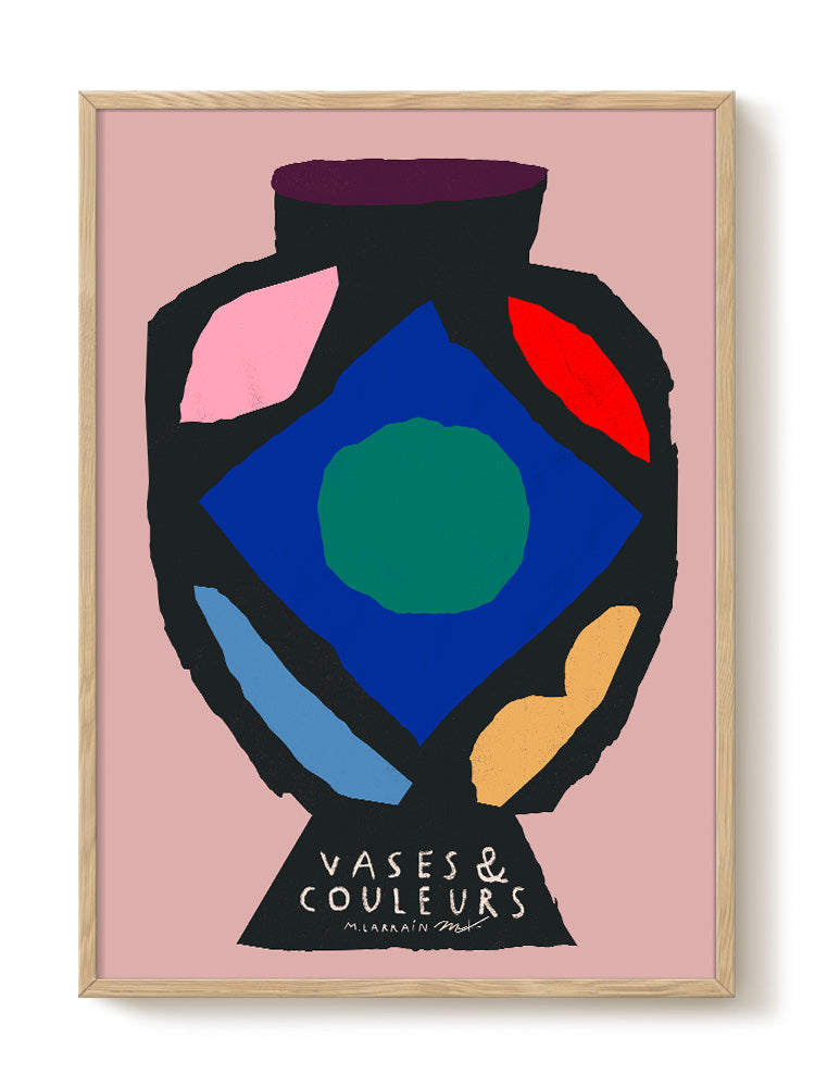 Matías Larraín - Vases & Couleurs – modern wall art print, Falcozi Studio