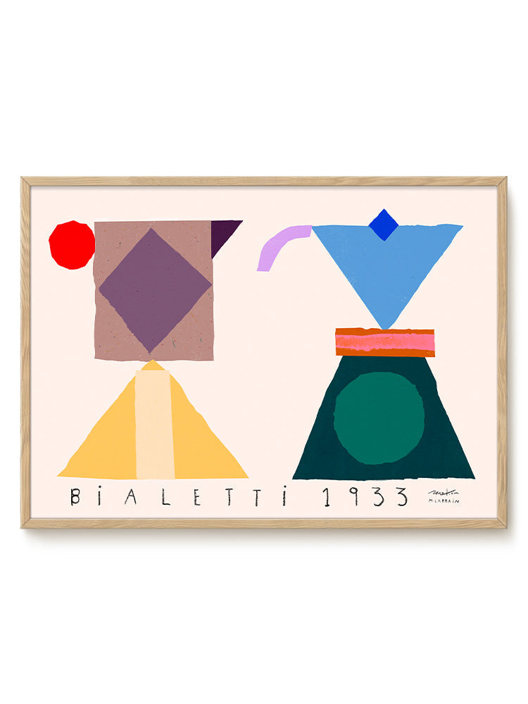Matías Larraín - Bialetti – modern wall art print, Falcozi Studio