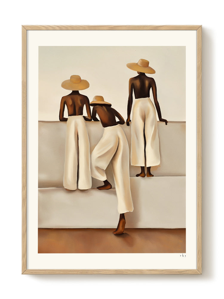 Maxime - Spying Summer – modern wall art print, Falcozi Studio