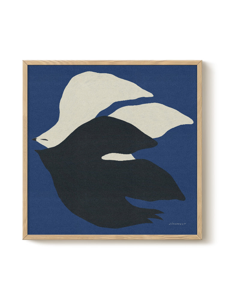 Abstract Birds Print – modern animal wall art, unique design