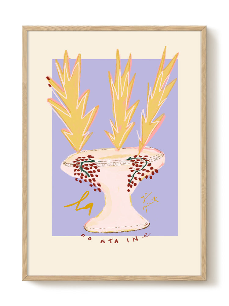 Das Rotes Rabbit - Fontana – modern wall art print, Falcozi Studio