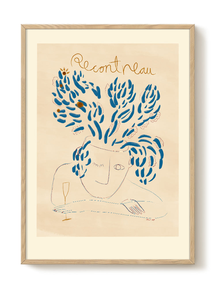 abstract portrait portrait Poster