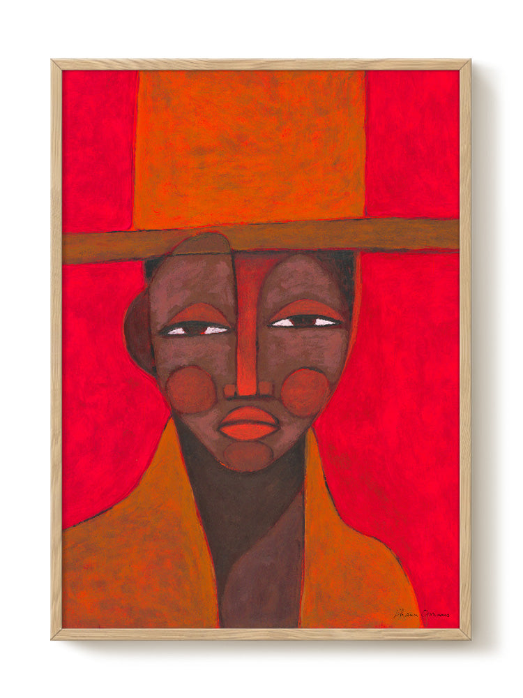 abstract portrait portrait pastel Poster