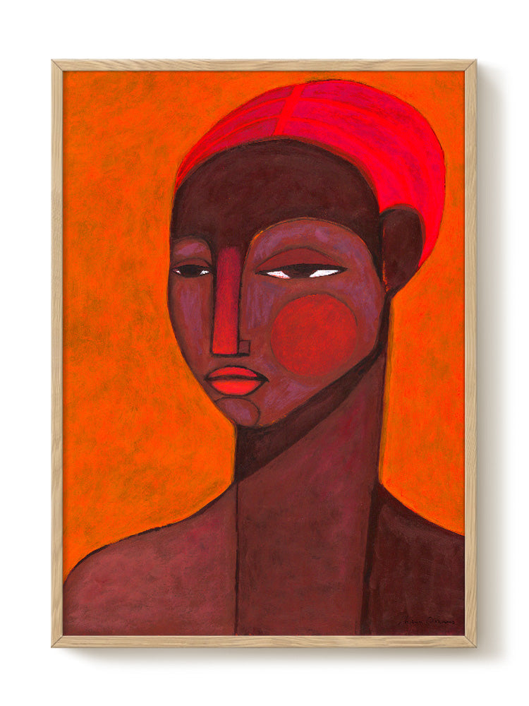 abstract portrait portrait pastel Poster