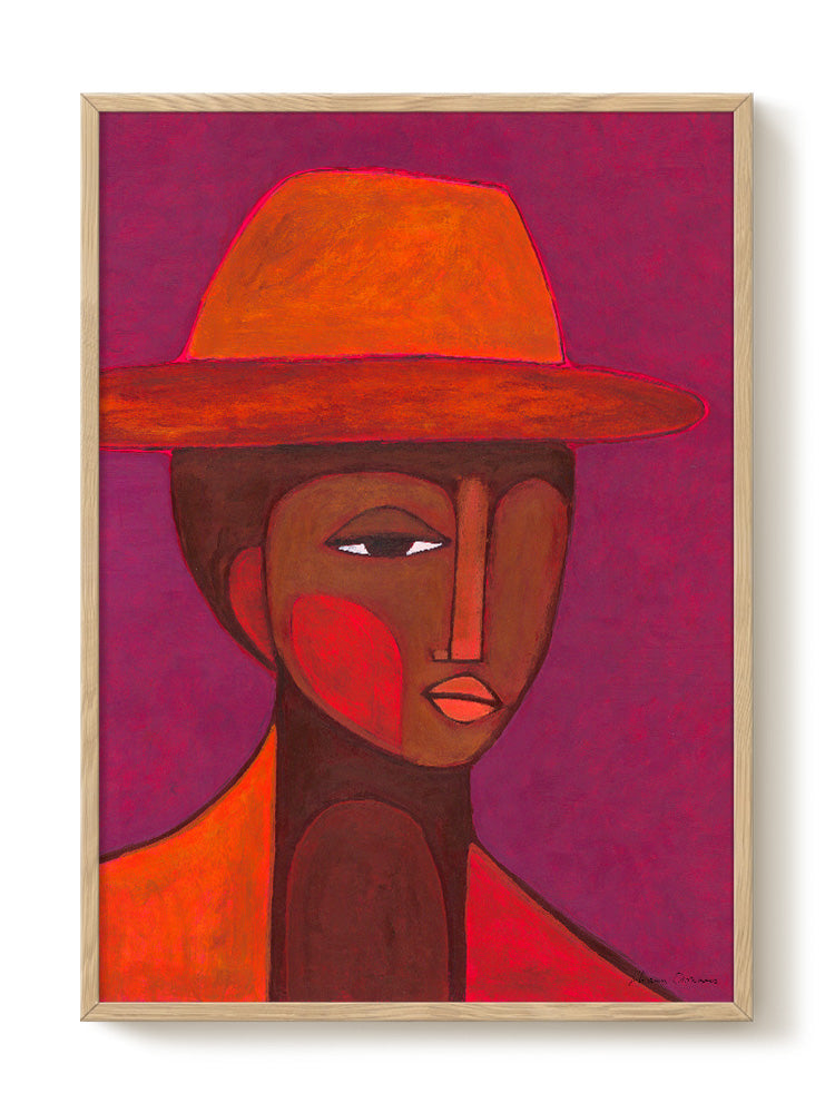 abstract portrait portrait pastel Poster