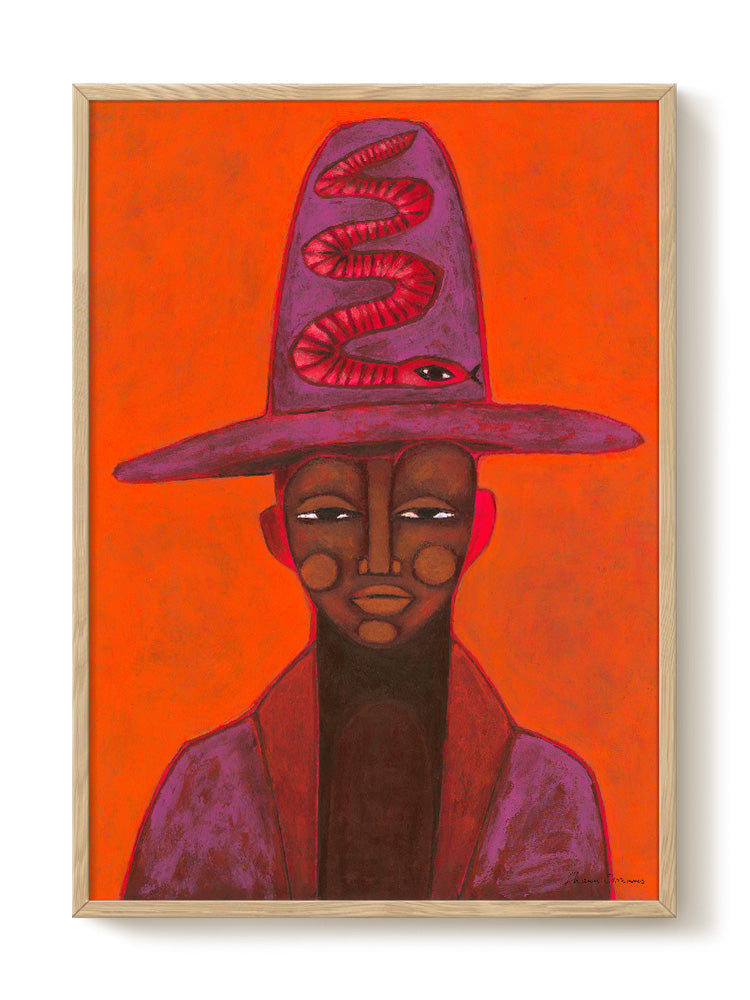 abstract portrait portrait pastel Poster