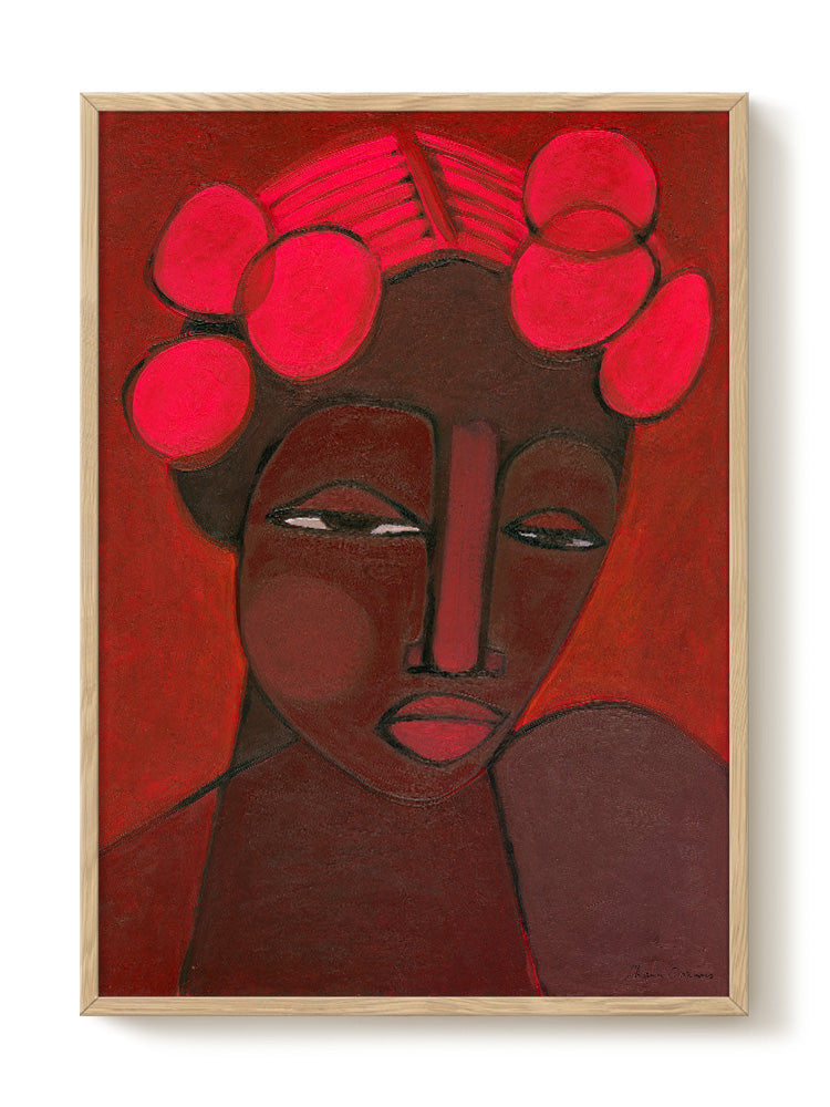 abstract portrait portrait pastel Poster