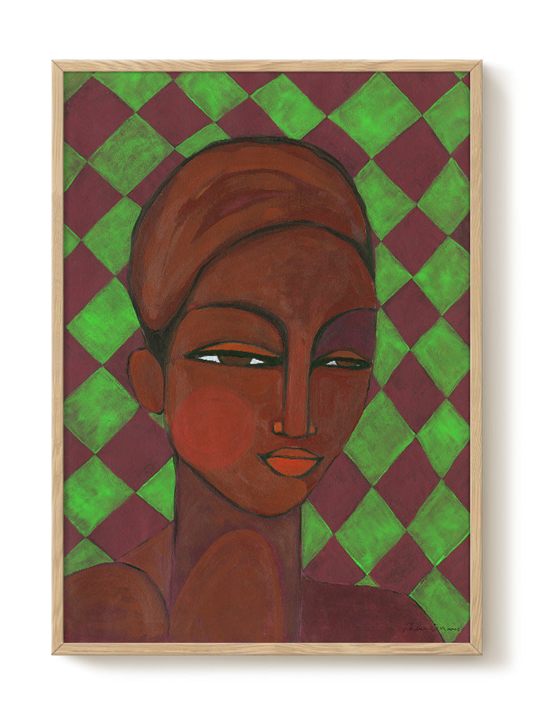 abstract portrait portrait pastel Poster