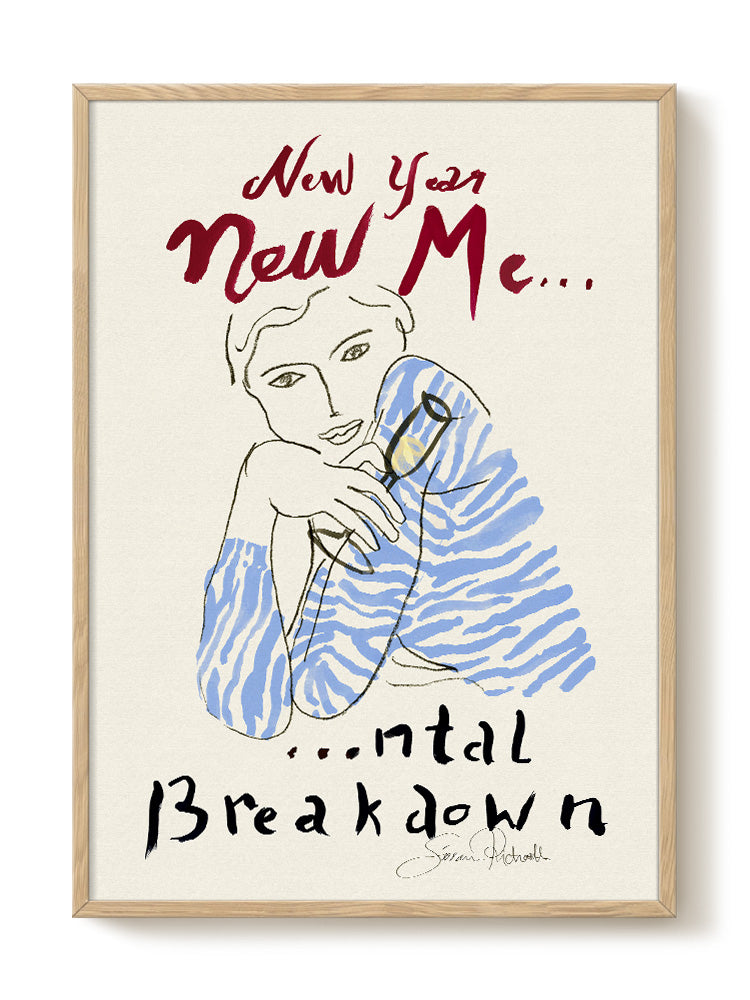 "Sissan - New Year New Me" – modern wall art print, Falcozi Studio