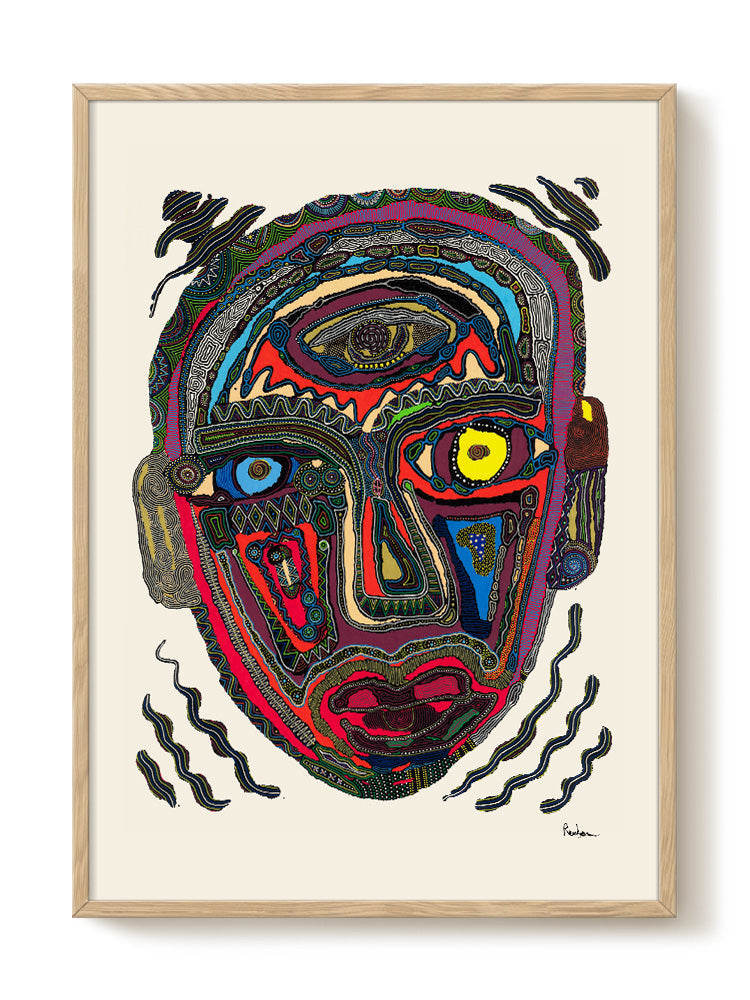 abstract portrait portrait Poster