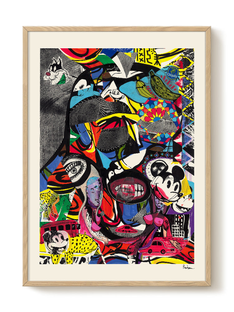 abstract portrait portrait Poster