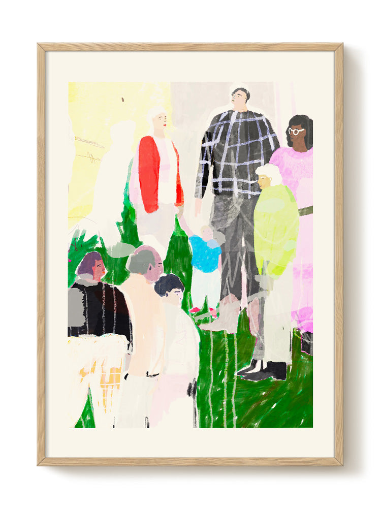 abstract portrait portrait Poster