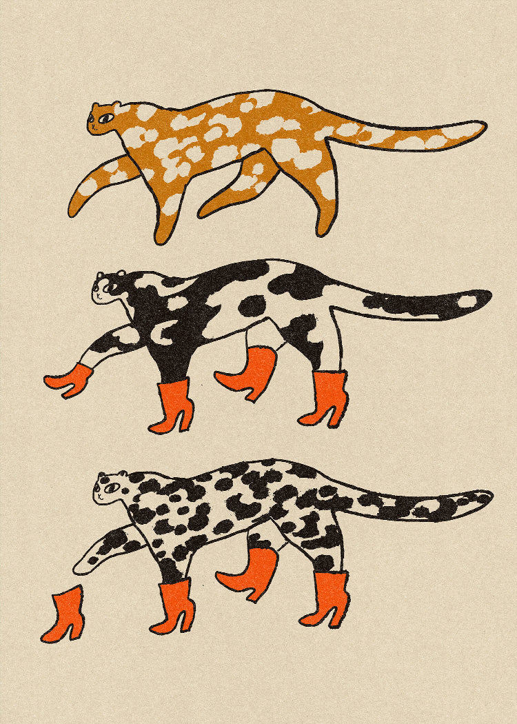 Enikő Eged - Leopard Boots
