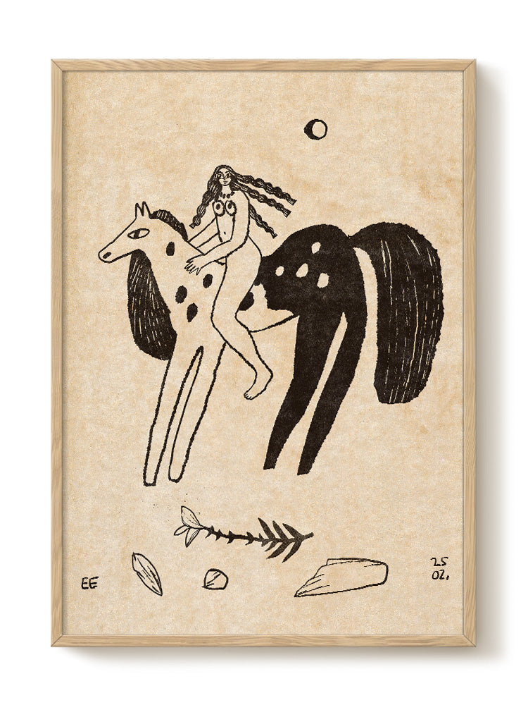 abstract animal portrait Poster