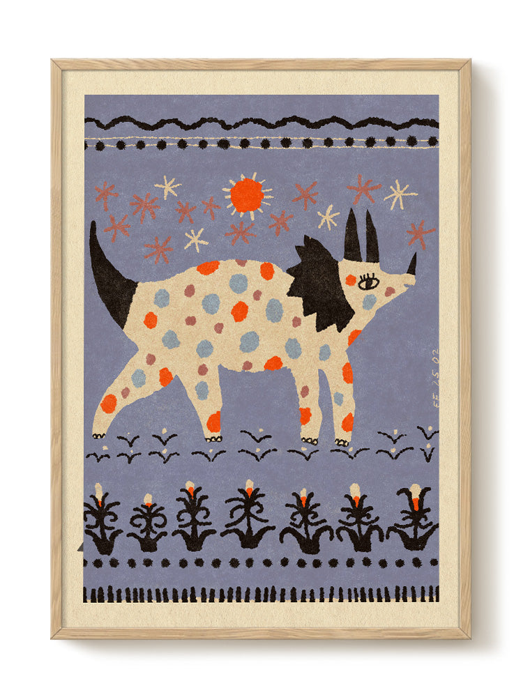 abstract animal portrait Poster