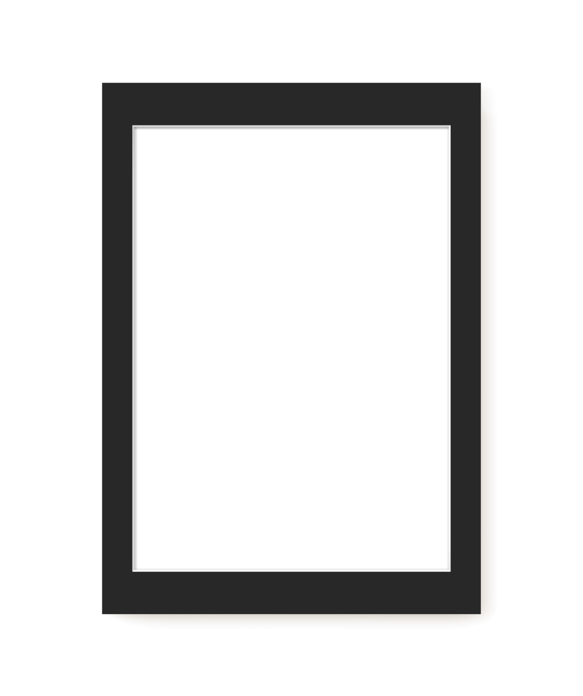 Black Mat Board – modern wall art print, Falcozi Studio