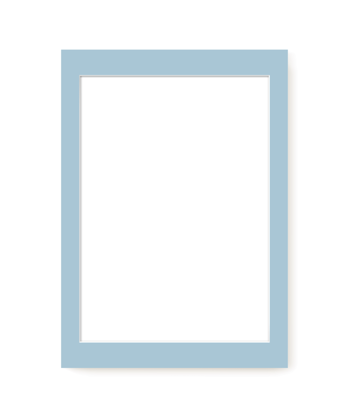 Light Blue Mat Board – modern wall art print, Falcozi Studio