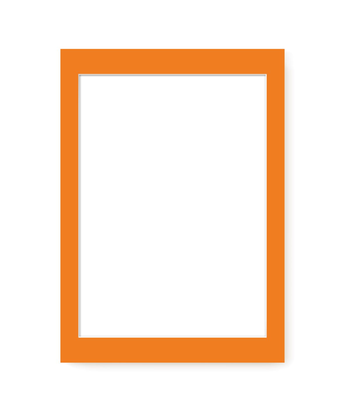 Orange Mat Board – modern wall art print, Falcozi Studio