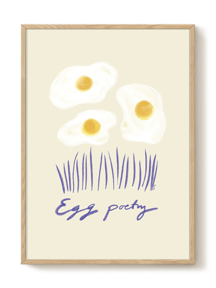 Das Rotes Rabbit - Egg Poetry – modern wall art print, Falcozi Studio