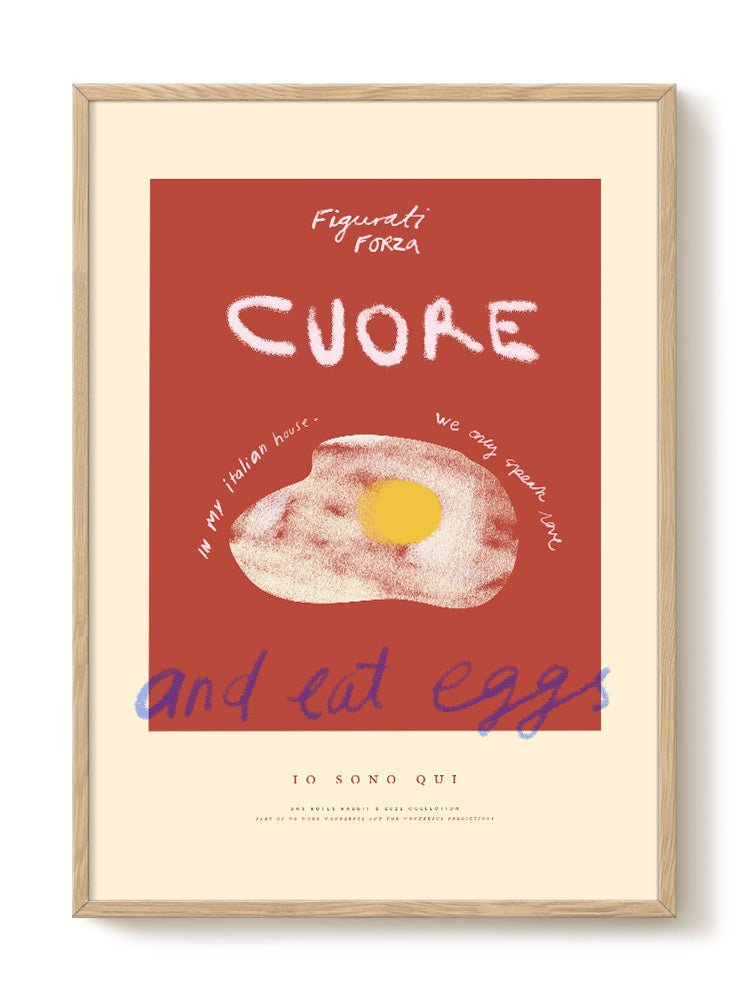 Das Rotes Rabbit - Cuore – modern wall art print, Falcozi Studio