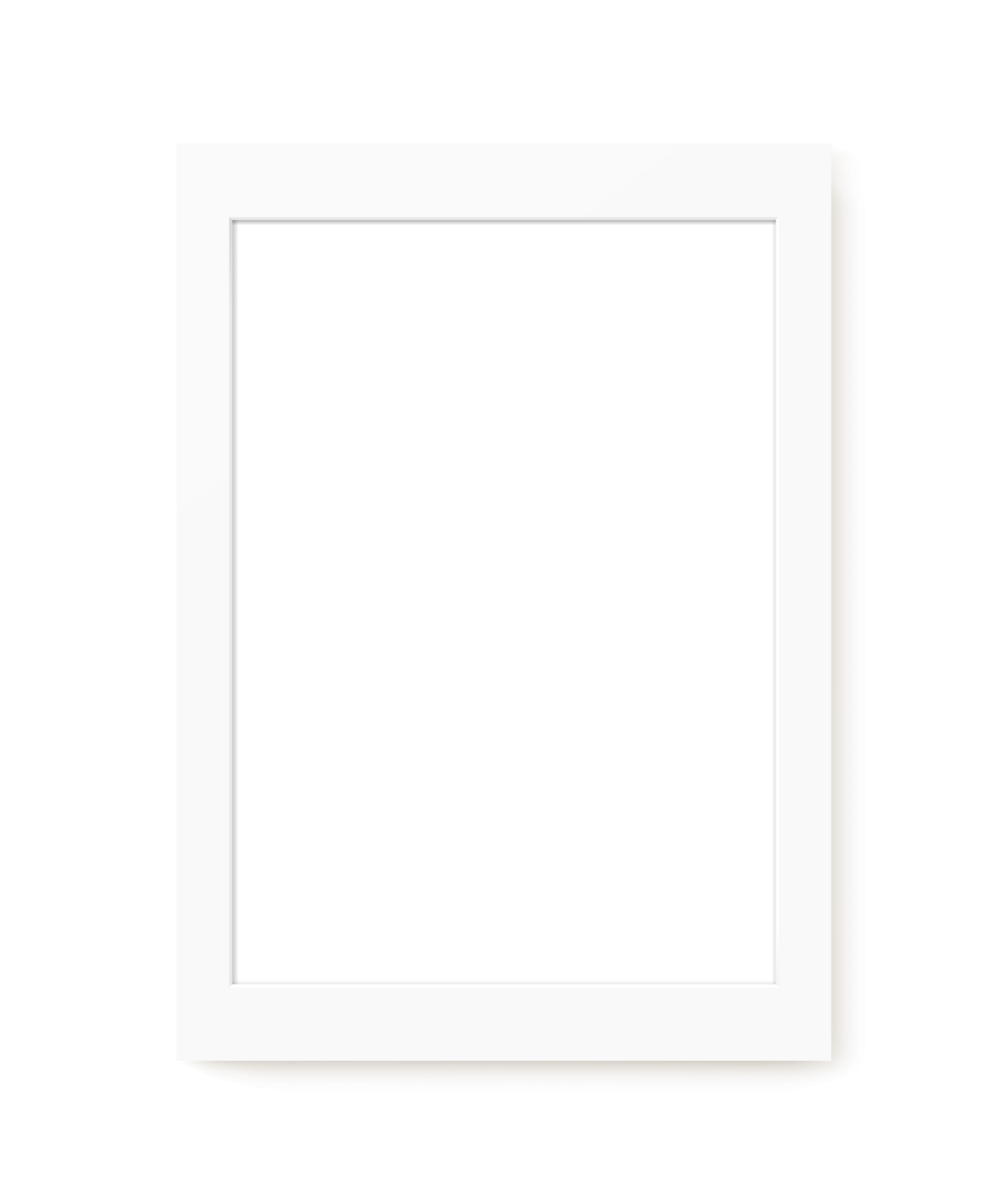 White Mat Board – modern wall art print, Falcozi Studio