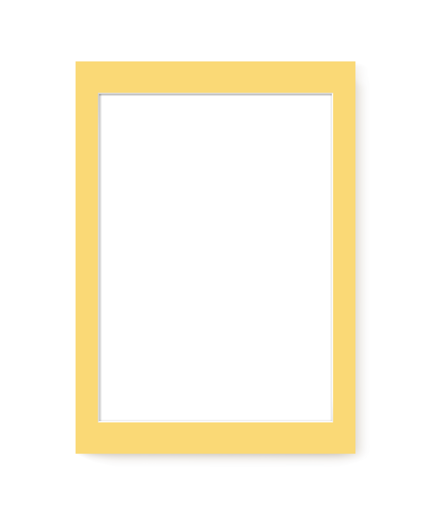 Yellow Mat Board – modern wall art print, Falcozi Studio