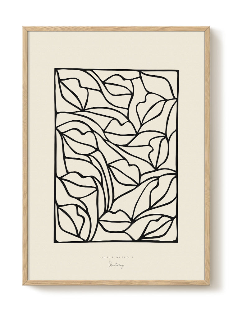 abstract portrait portrait Poster