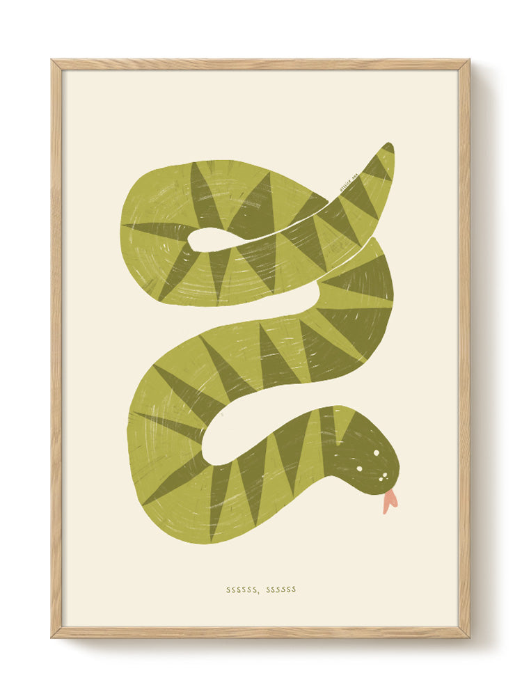 abstract animal portrait Poster