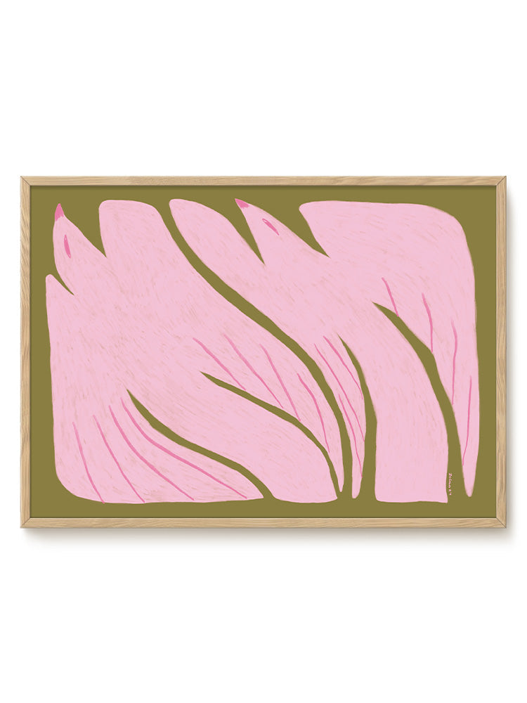 Abstract Birds Print – modern animal wall art, unique design